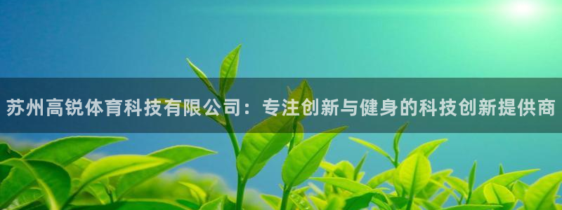 苏州高锐体育科技有限公司：专注创新与健身的科技创新提供商
